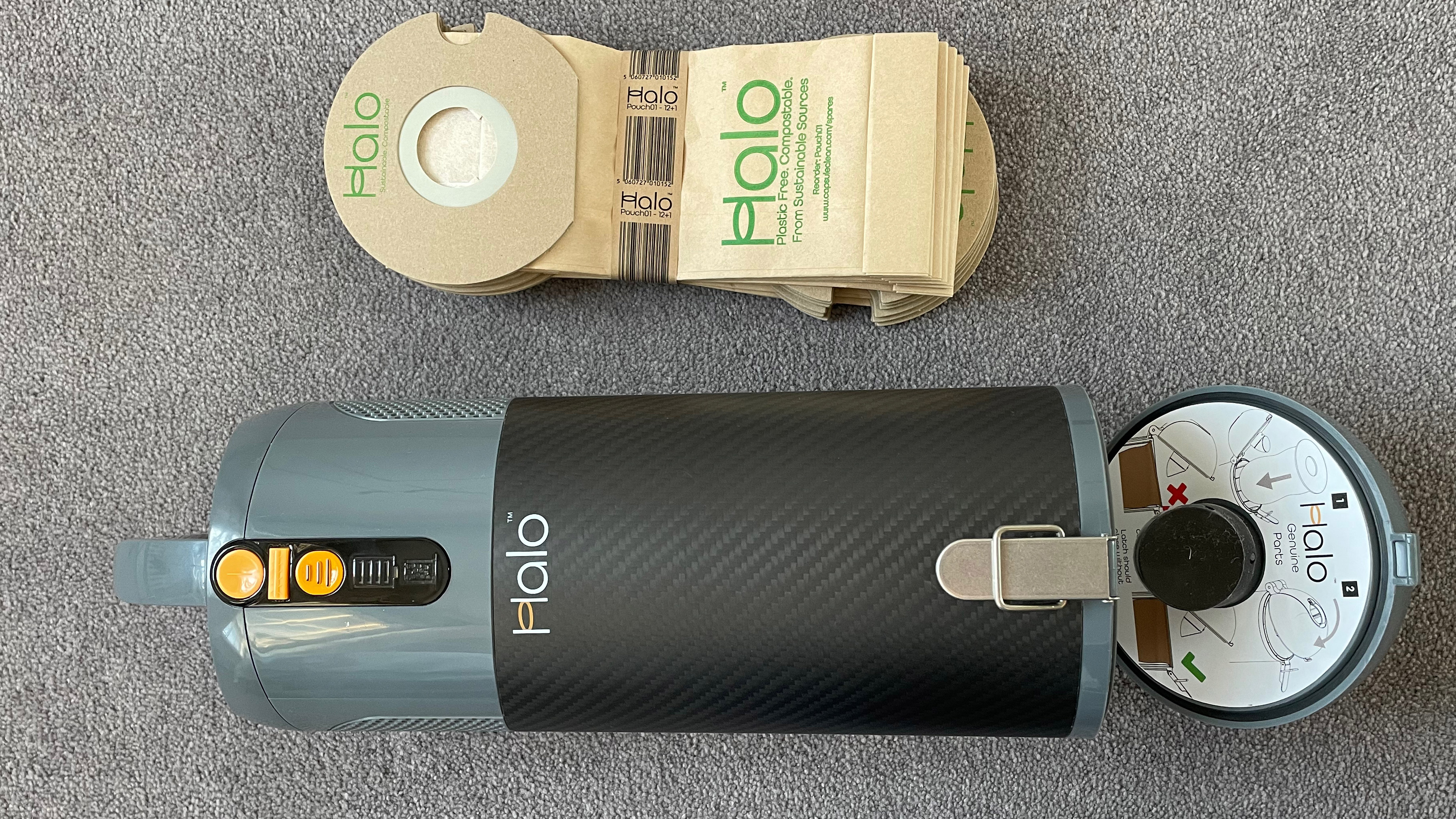 The Halo Capsule uses biodegrabale bags