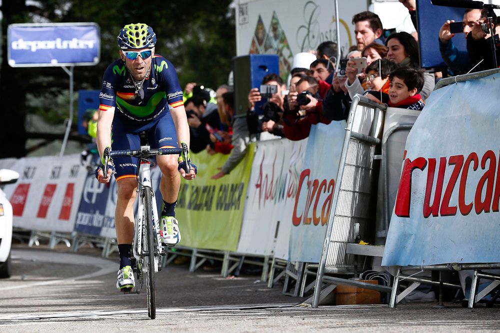 Alejandro Valverde on his way to winning the final stage and overall at Ruta del Sol.