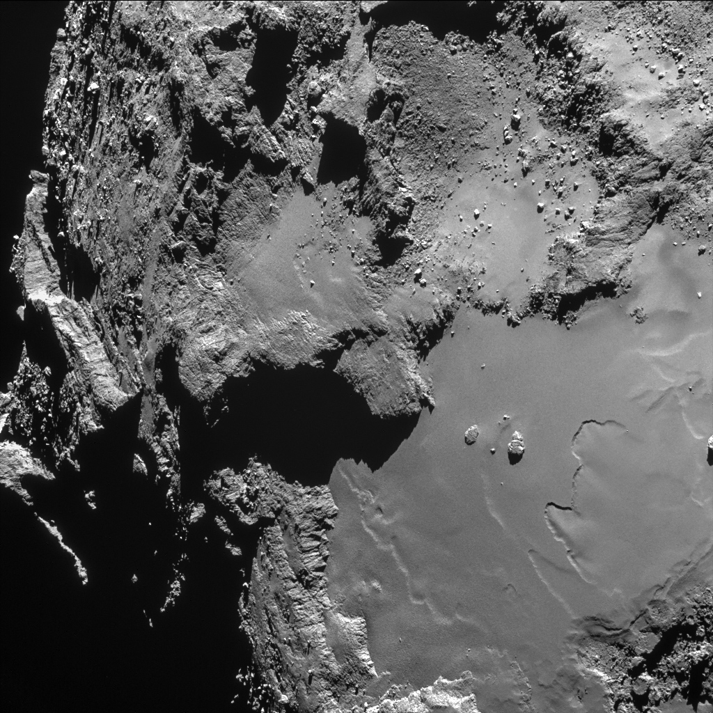 Comet 67P/Churyumov-Gerasimenko Seen from 9.5 Miles 