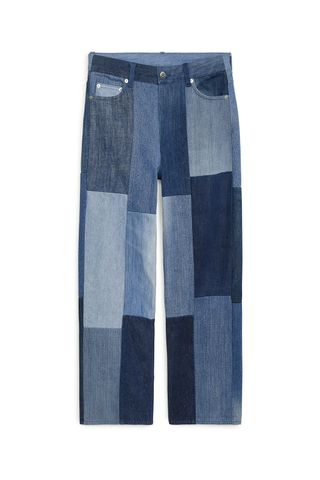patchwork jeans, best sustainable jeans