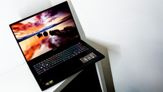 An MSI Vector A18 HX laptop on a white background.