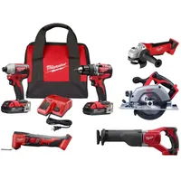 Milwaukee M18 18V Lithium-Ion 6-Tool Combo Kit: was $765, now $509 at Home Depot