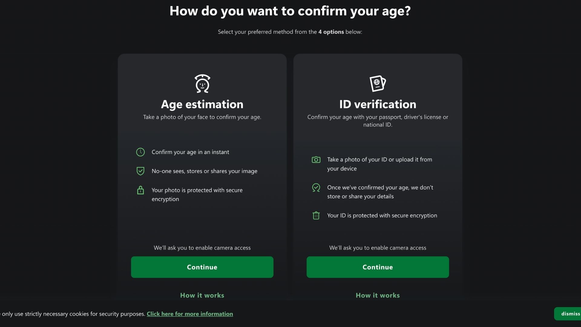 Xbox's age verification system