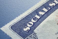 close up of a Social Security card