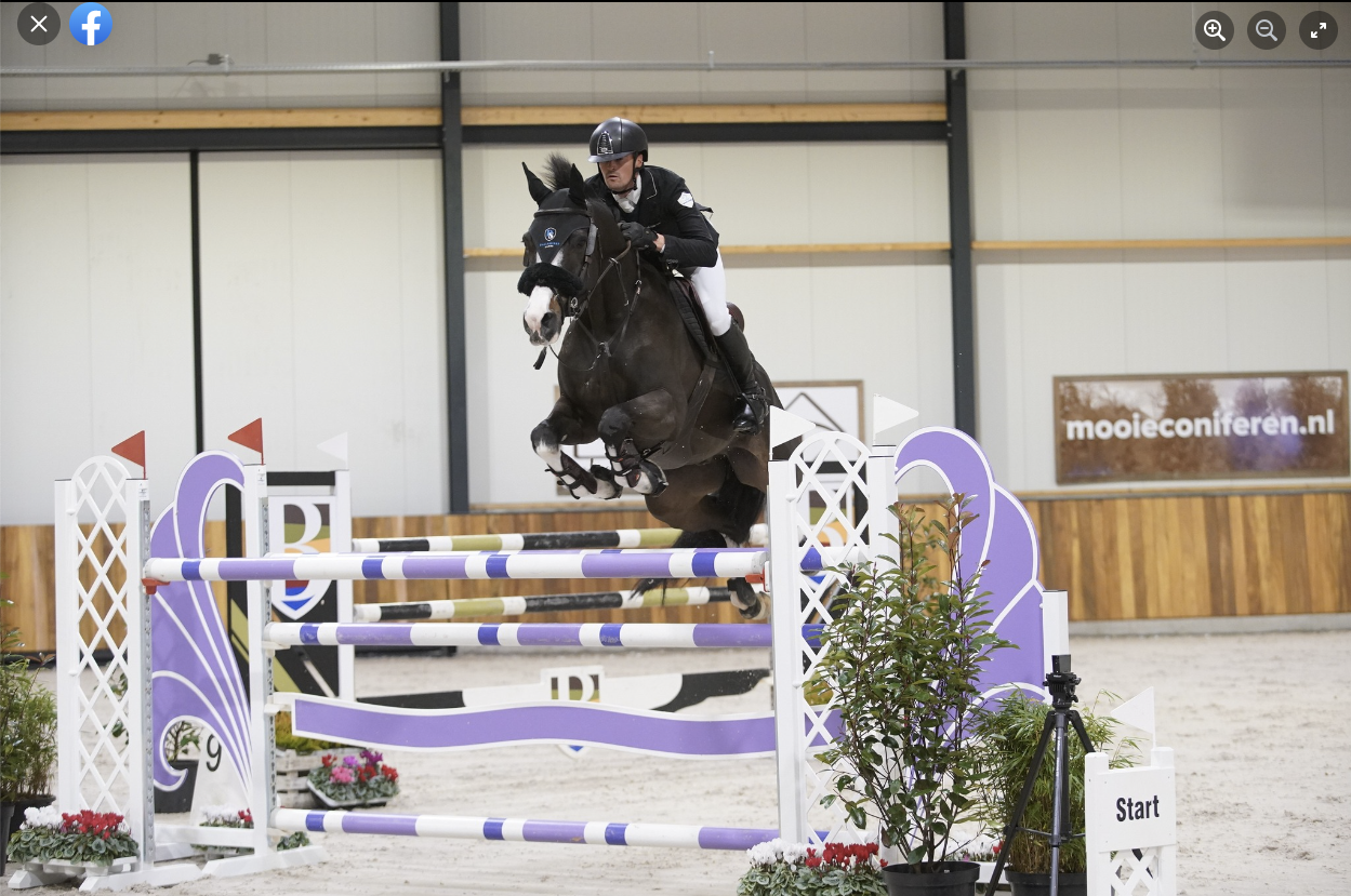 George Whitaker and Peanut winning the CSI2* grand prix in Deurne, the Netherlands