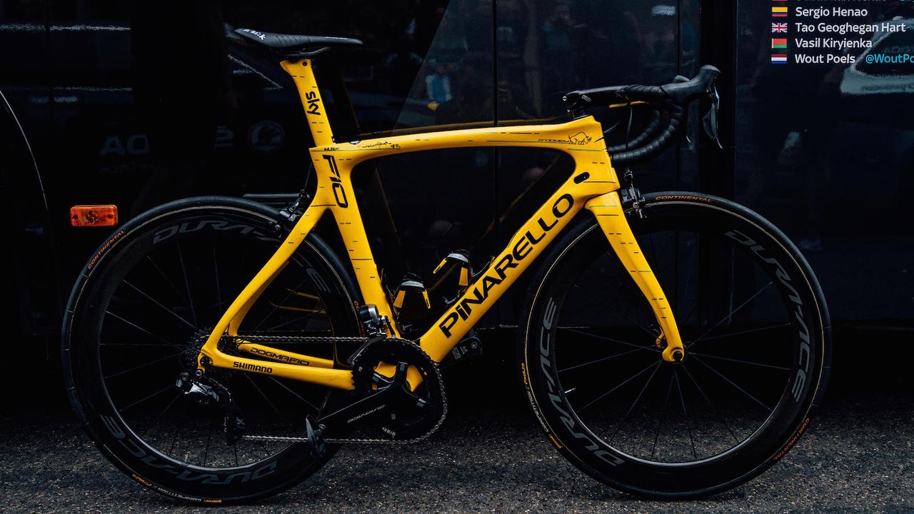 Chris Froome's yellow jersey edition Pinarello Dogma F10