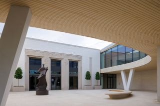 Arkansas Museum of Fine Arts by Studio Gang and its open courtyard