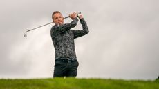 Fergus Bisset hits a shot