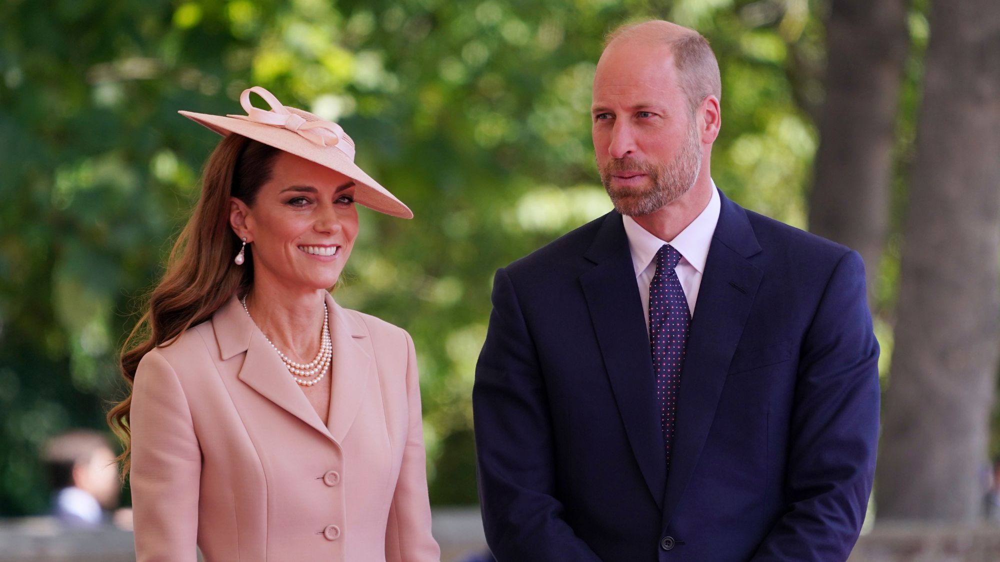 The Prince and Princess of Wales attend a state visit by the President of the French Republic