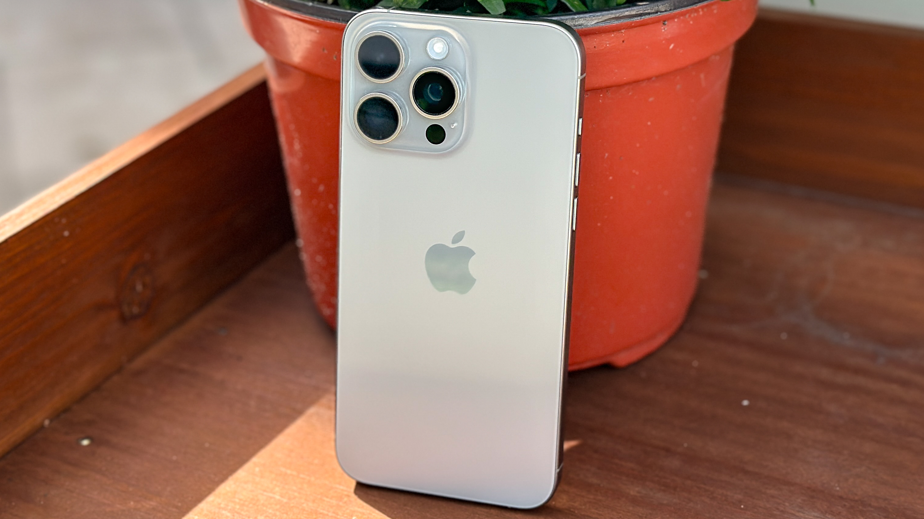 iPhone 15 Pro Max shown in hand