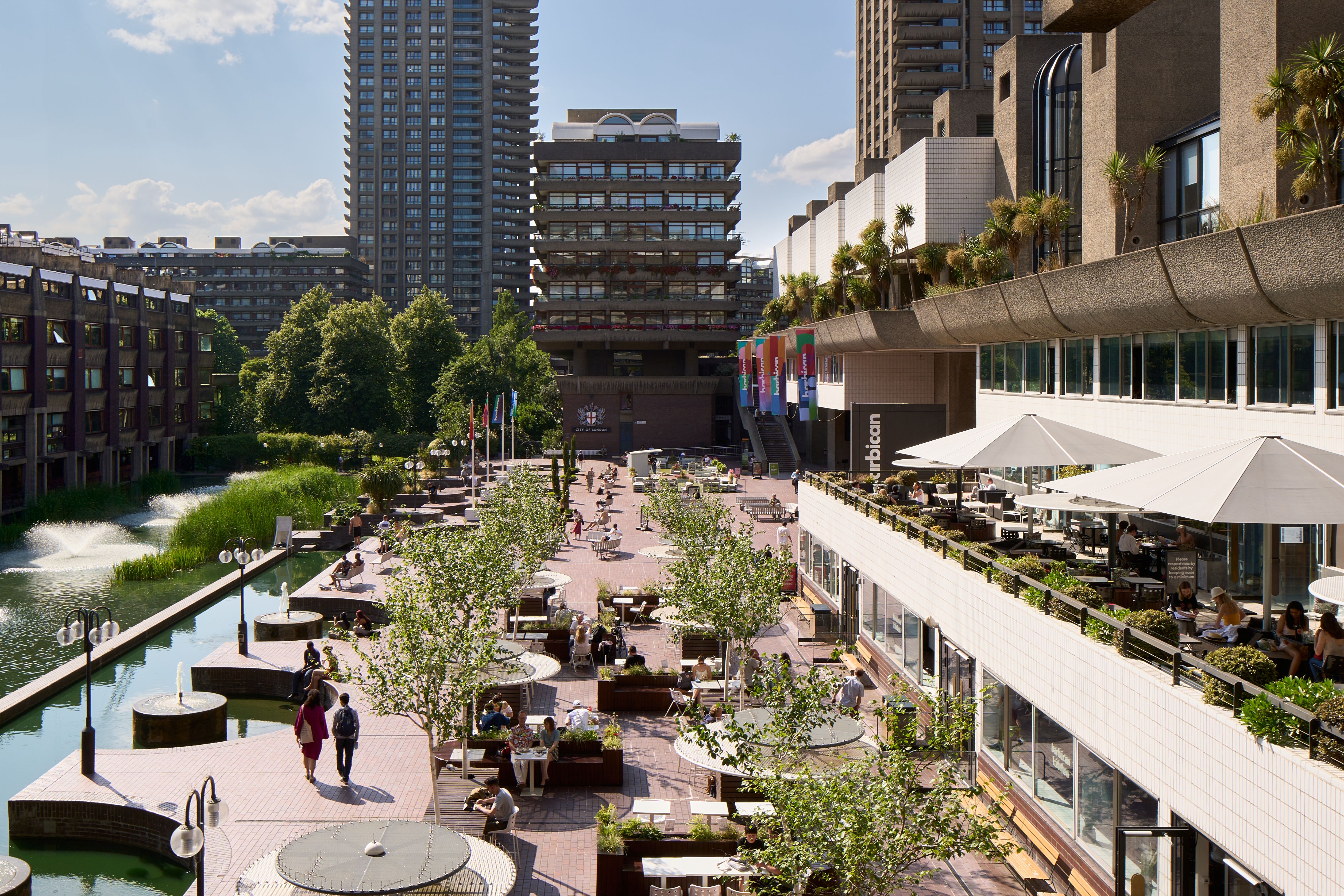 Lakeside Terrace, Barbican Centre, Photo by Dion Barrett