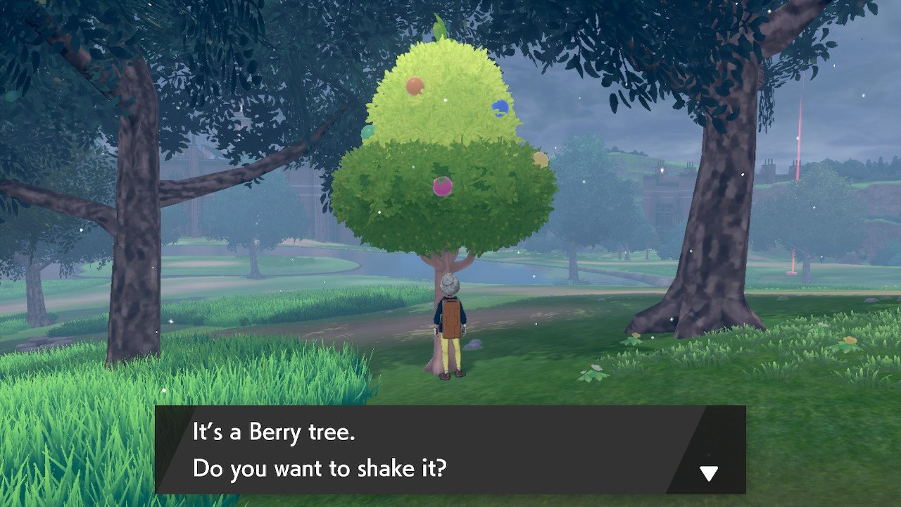 Press the A button to shake the tree.