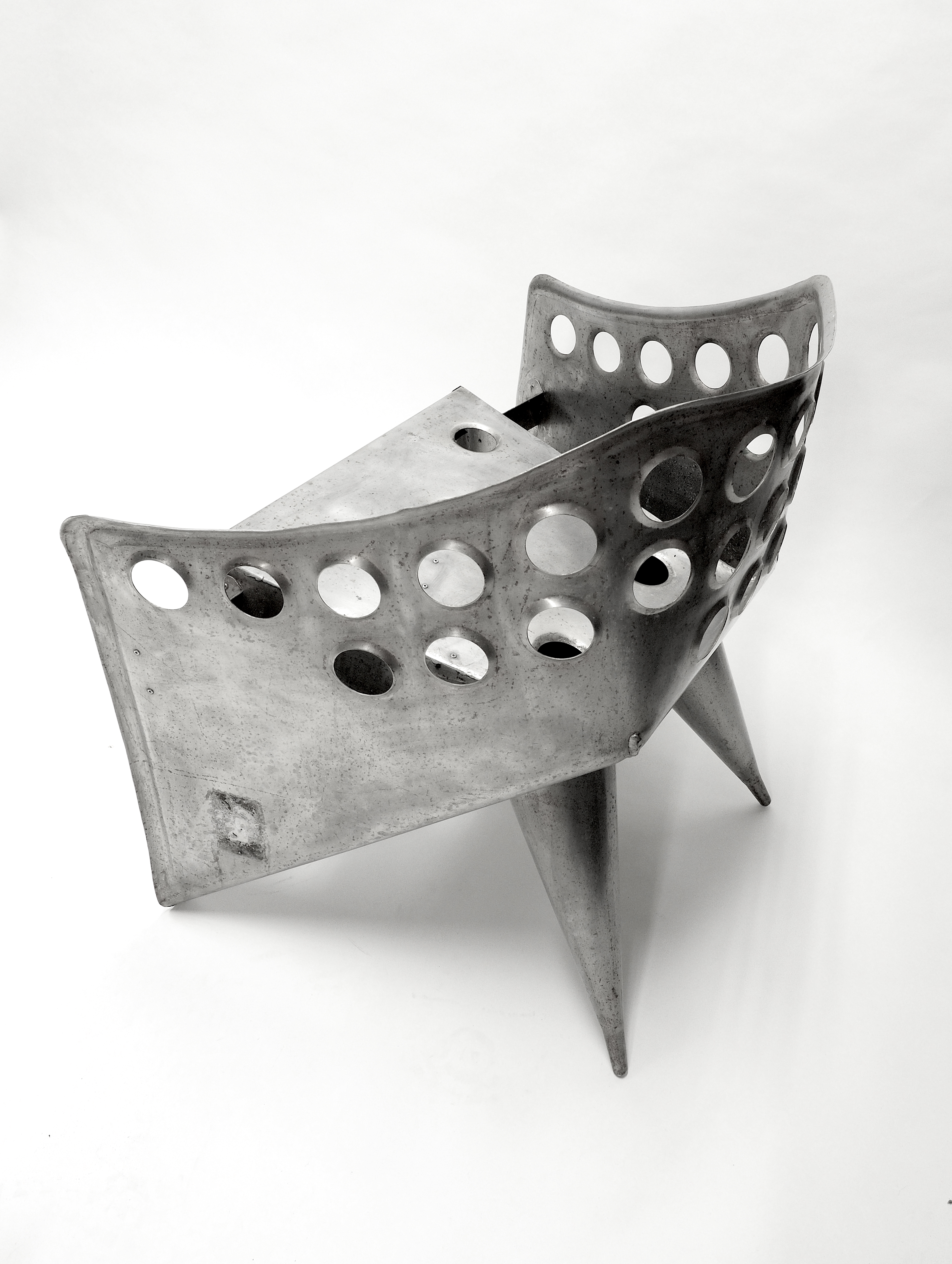 Metal chair by Gerrit Rietveld