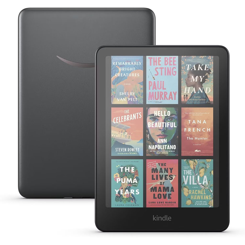 Amazon Kindle Colorsoft in black on white background
