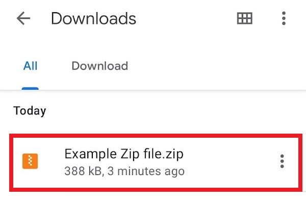 how to open mp4 zip file on android