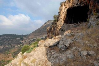 View of Hilazon Tachtit Cave, Israel.
