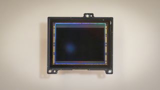 The Sony Exmor RS image sensor, against a plain background