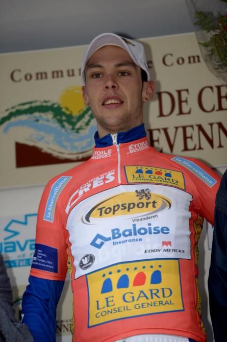 Sander Helven (Topsport Vlaanderen-Baloise) remains in the leader's jersey at Etoile de Bess&egrave;ges