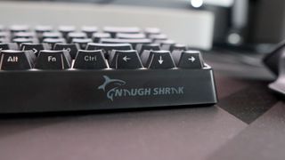 GAMAKAY x NaughShark NS68 gaming keyboard on a desk.
