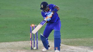 India's Suryakumar Yadav is bowled out ahead of the Asia Cup 2023 cricket tournament.