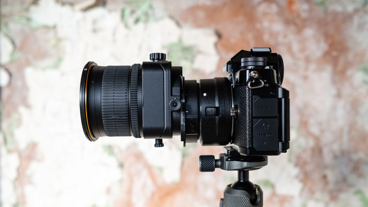 Nikon Z f with the Nikkor PC-E 45mm f/2.8 attached