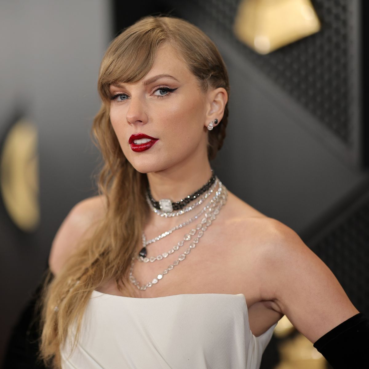 Taylor Swift attends the 66th Grammy Awards