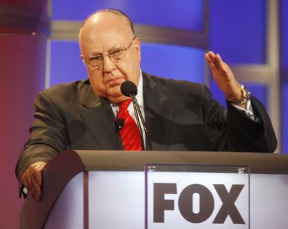 Roger Ailes at a panel discussion