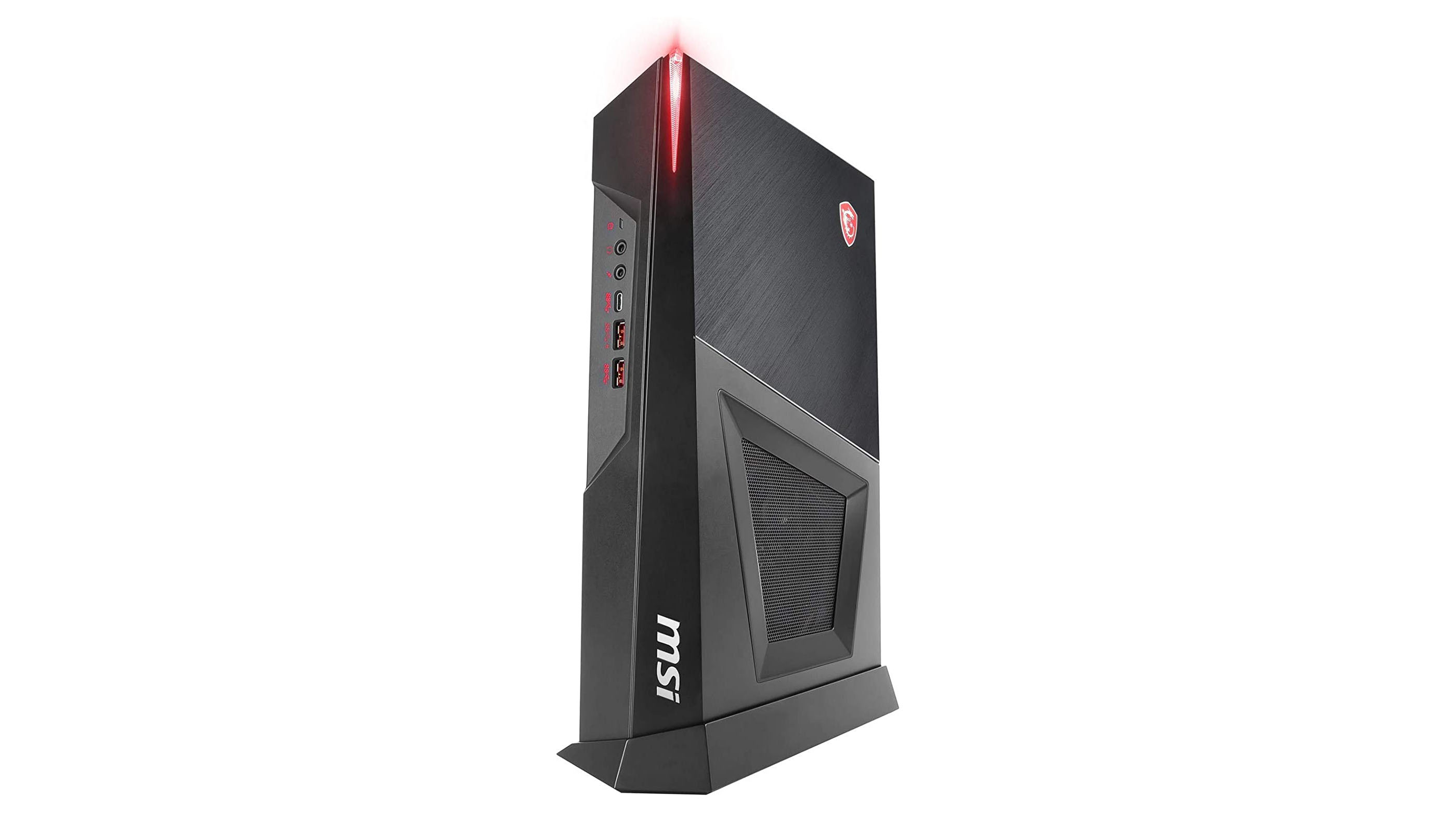 MSI Trident 3 10th on a white background at an angle