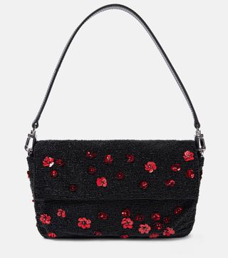 Timmy Floral Beaded Shoulder Bag