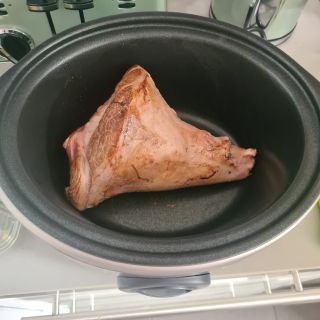Cooked lamb in the Morphy Richards slow cooker