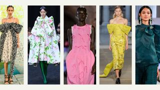 fashion trends 2023: Susan Fang / Richard Quinn / BMUET (TE) / Erdem / Klamby