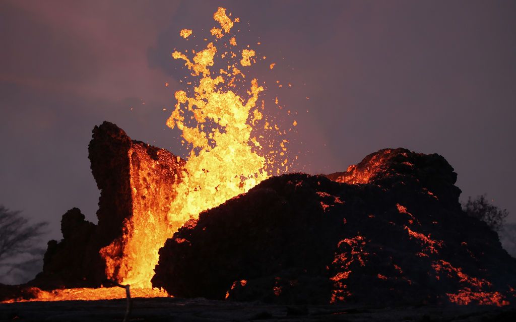 Lava from the Kilauea Volcano.