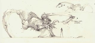 sketch of a creature