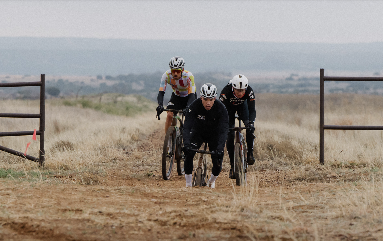 Michael Garrison leads Daxton Mock(right) and Hugo Drechou (left) on dry section of Valley of Tears