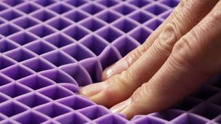 Close up of GelFlex Grid in Purple mattress