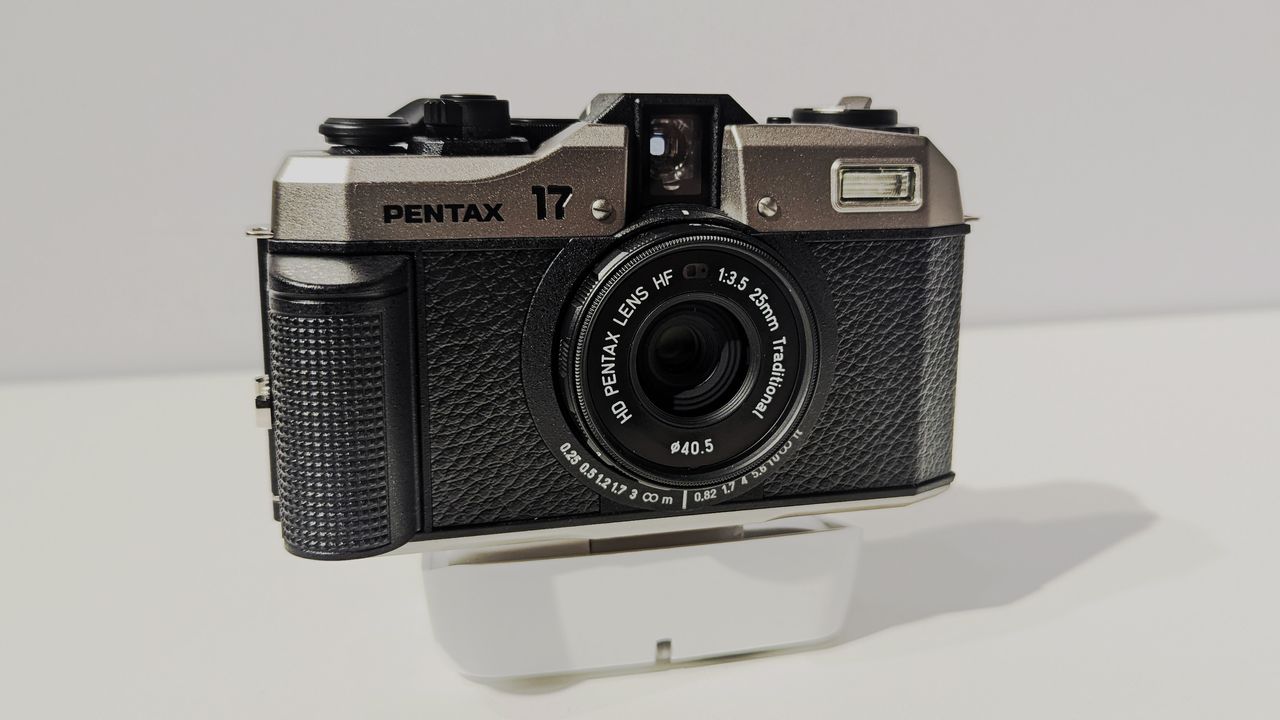 A Pentax 17 half-frame camera