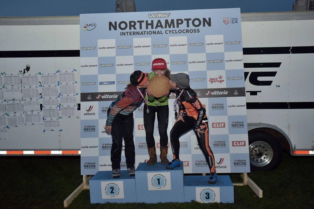 The day 1 podium