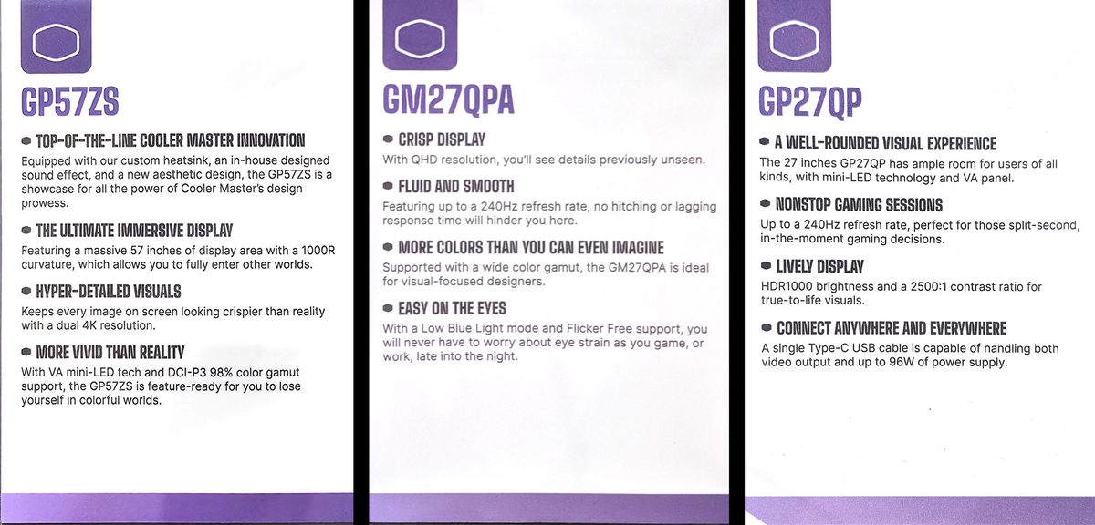 Cooler Master monitors at Computex 2024