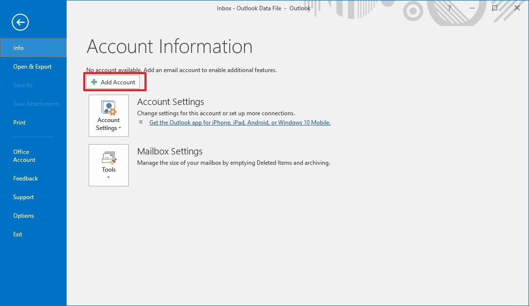 How To Configure A Yahoo Email Account On The Outlook 2016 Desktop App ...