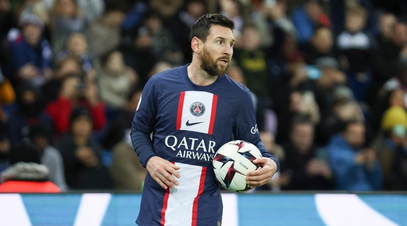 Lionel Messi in action for PSG against Toulouse in Ligue 1 in February 2023.