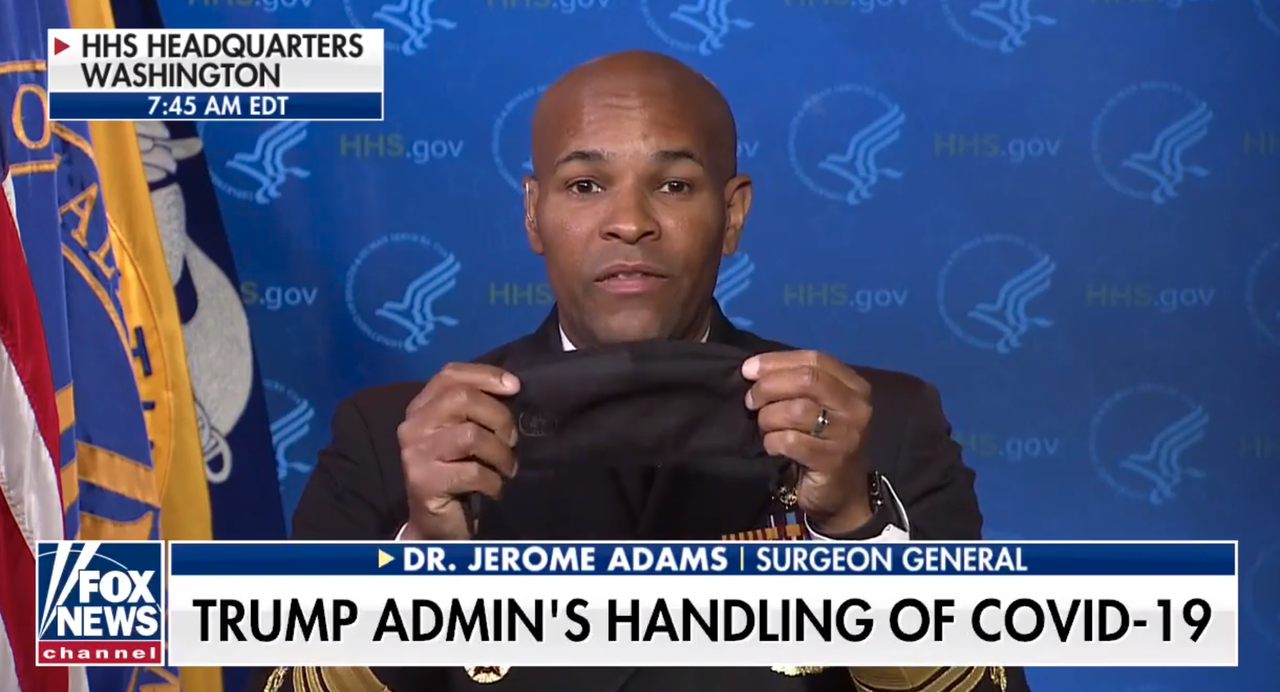 Surgeon General Jerome Adams.