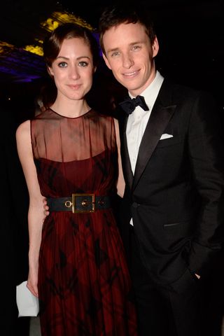 Eddie Redmayne and girlfriend Hannah Bagshawe at the Weinstein BAFTA after party