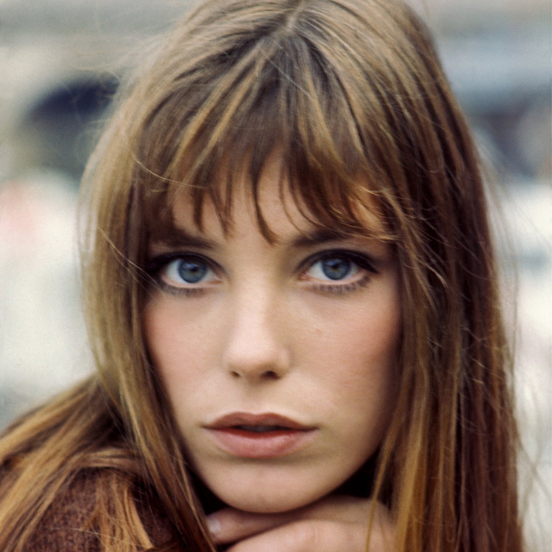 Jane Birkin sporting the French girl fringe