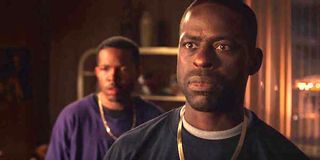 Sterling K. Brown as N'Jobu in Oakland scene in Black Panther
