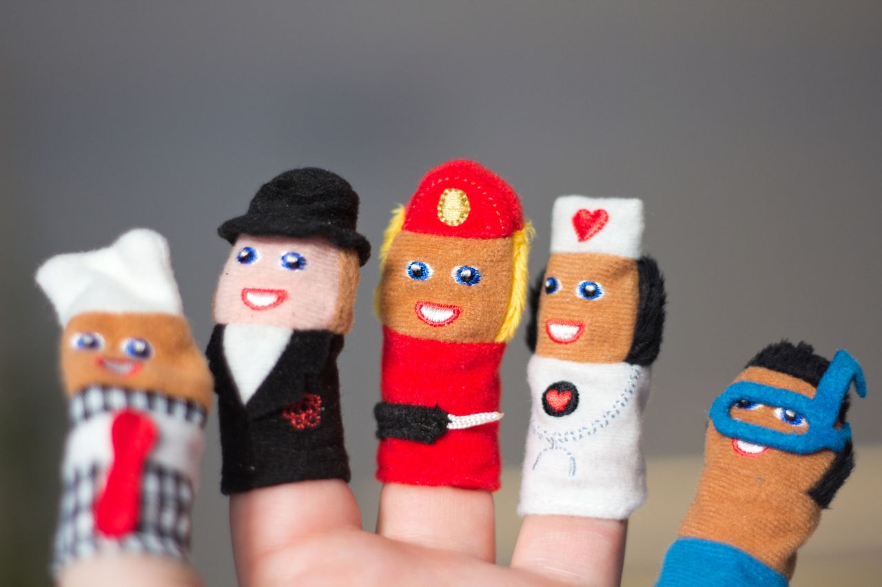 Finger puppets.