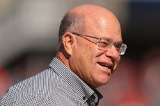 David Tepper, owner of the Carolina Panthers and founder of Appaloosa Management, in a blue checkered shirt