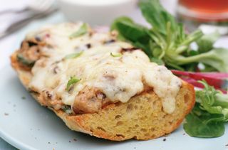 Tuna and cheese ciabatta melt