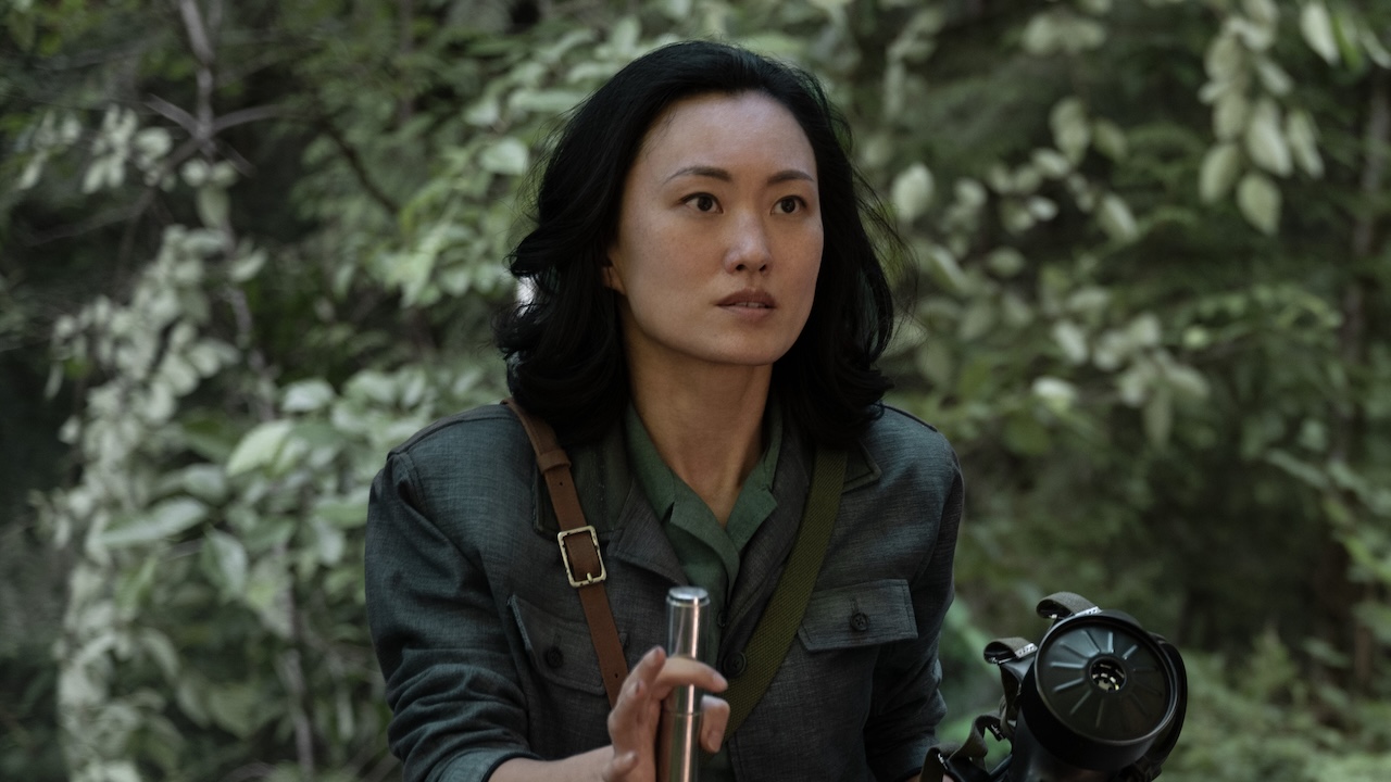 Keiko standing in a forest in Monarch: Legacy of Monsters Season 1