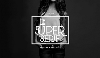 Best free fonts: Sample of Le Super Serif