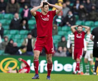 Scott McKenna played through injury for Aberdeen